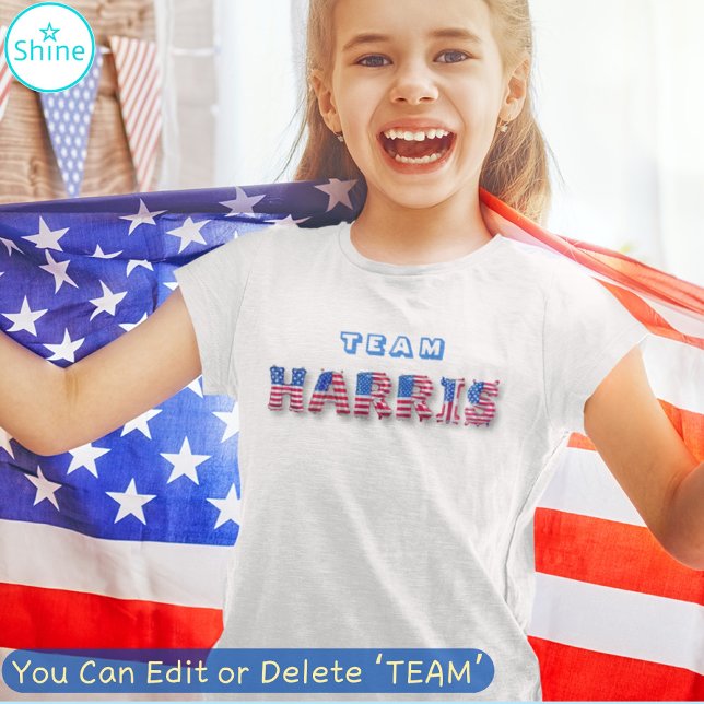 TEAM HARRIS Kamala Harris Niedlich Flag Balloon Le T-Shirt (Von Creator hochgeladen)