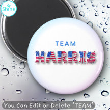 TEAM HARRIS Kamala Harris USA Flag Balloon Letters