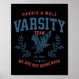 Team Harris Walz 2024 Wahl Kamala Tim Waltz Poster