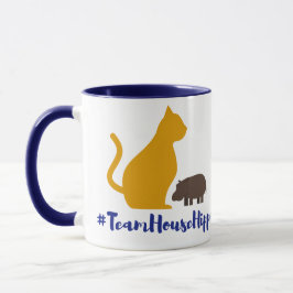 Team-Haus-Flusspferd-Hand-Tasse Tasse