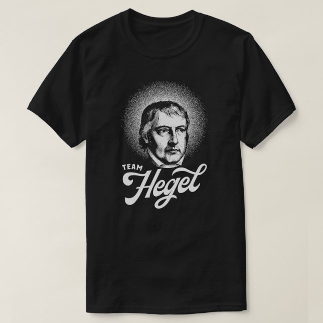 Team Hegel Philosophie Retro Design T-Shirt (Design vorne)