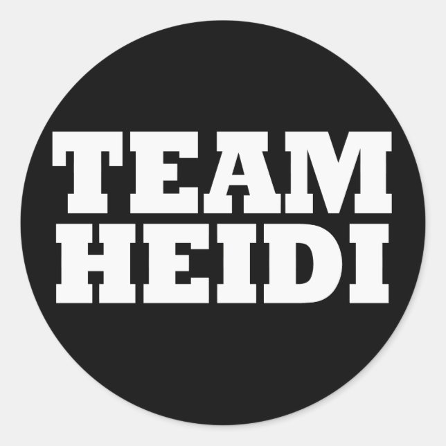 Team Heidi Stickers (Vorderseite)