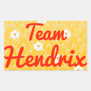 Team Hendrix Rechteckiger Aufkleber