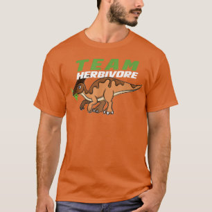 Team Herbivore Funny Dinosaur Vegan Vegetarian T-S T-Shirt