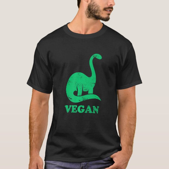 Team Herbivore Vegan Brontosaurus Vegetarische Pfl T-Shirt (Vorderseite)