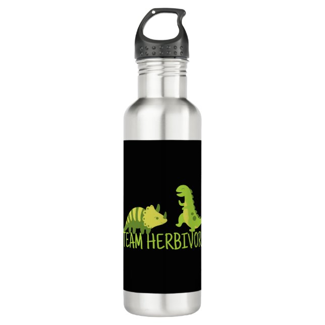 Team Herbivore Vegan Edelstahlflasche (Vorderseite)