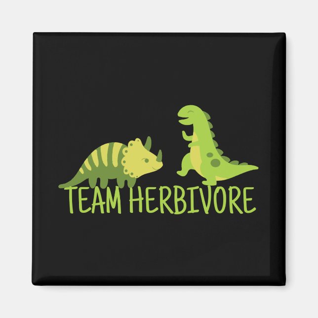Team Herbivore Vegan Magnet (Vorne)