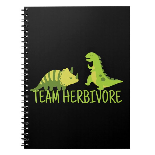 Team Herbivore Vegan Notizblock (Vorderseite)