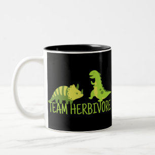 Team Herbivore Vegan Zweifarbige Tasse