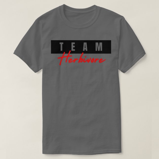 Team Herbivore Vegetarian Vegan Herbivore, Vegan T-Shirt (Design vorne)