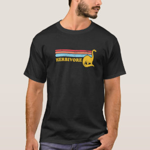 Team Herbivore Vintage Vegan Dinosaur Vegetarier P T-Shirt