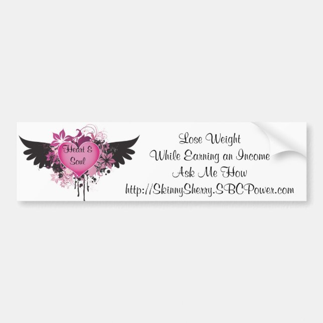 Team-Herz u. Soul Autoaufkleber (Vorne)