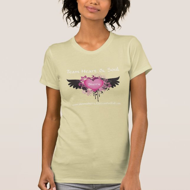 Team-Herz u. Soul T-Shirt (Vorderseite)