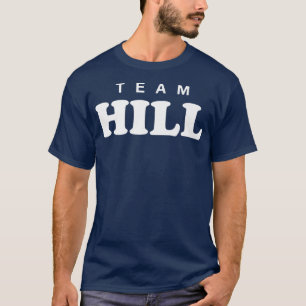 Team Hill Personalisierte Familienname T-Shirt