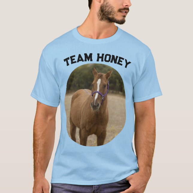 Team Honey Anpassbarer T - Shirt (Vorderseite)