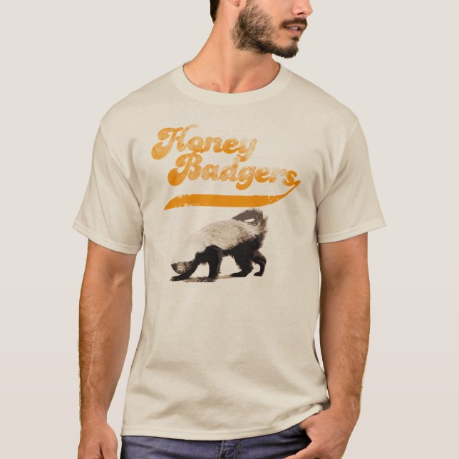 Team-Honig-Dachs Vintag T-Shirt (Vorderseite)
