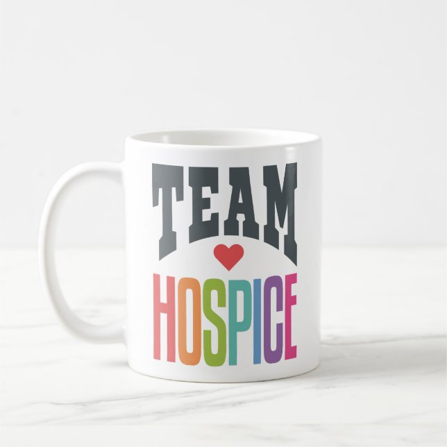 Team Hospice Squad Krankenpflege Kaffeetasse (Links)