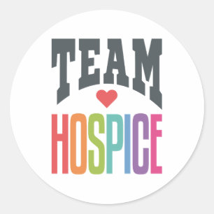 Team Hospice Squad Krankenpflege Runder Aufkleber