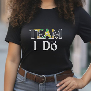 Team I Do Jamaican Flag Wedding Junggeselinnen-Abs T-Shirt