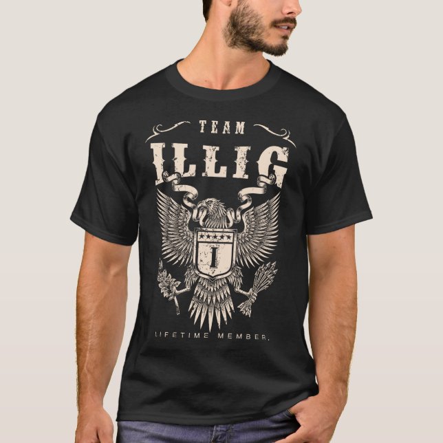 TEAM ILLIG Lifetime Mitglied. T-Shirt (Vorderseite)