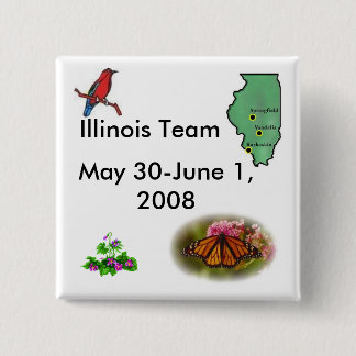 Team Illinois - Staat Symbole Button