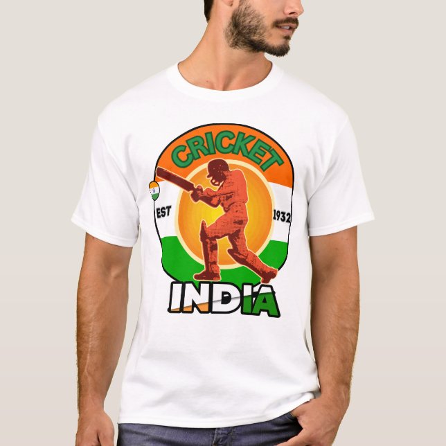 Team India Cricket T-Shirt (Vorderseite)
