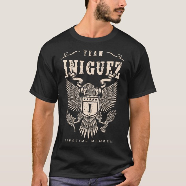 TEAM INIGUEZ Lifetime Mitglied. T-Shirt (Vorderseite)