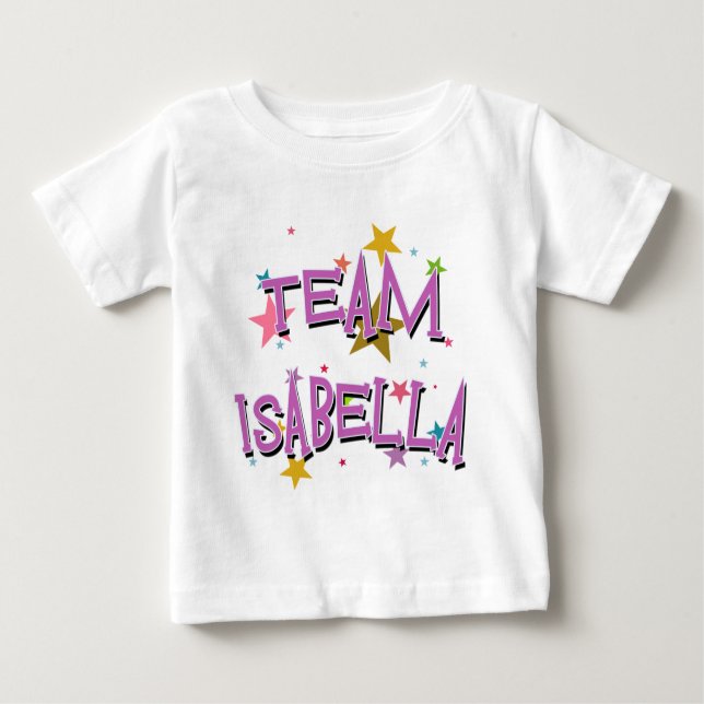 TEAM ISABELLA kundengerecht Baby T-shirt (Vorderseite)