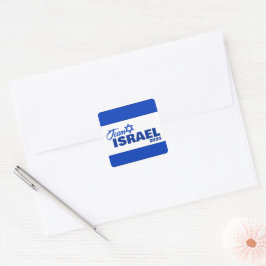 Team Israel - Quadratischer Aufkleber