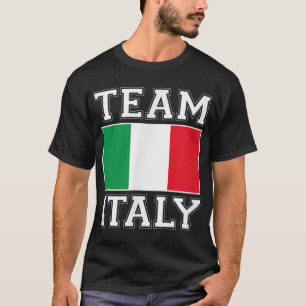 Team Italy Print Italian National Country Flag Ita T-Shirt