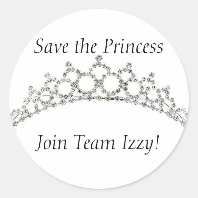 Team Izzy Round Stickers (Vorderseite)