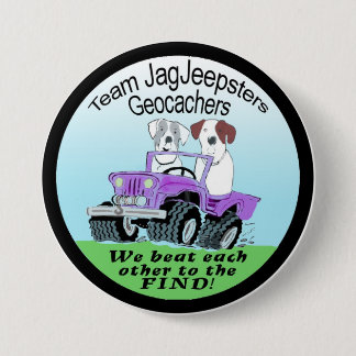 Team JagJeepsters Geocaching Abzeichen Button