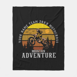 Team Jahr hinzufügen Motocross Mountain Adventure Fleecedecke