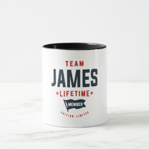Team James Lifetime Mitglied Funny Name James Tasse