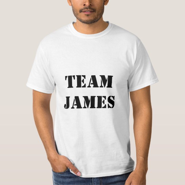 Team James T-Shirt (Vorderseite)