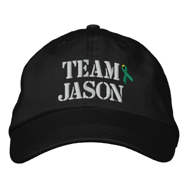 Team Jason Hat Bestickte Baseballkappe (Vorderseite)