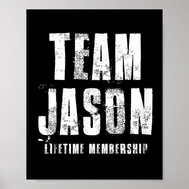 Team Jason Motivational Insrational Proud Family  Poster (Vorne)