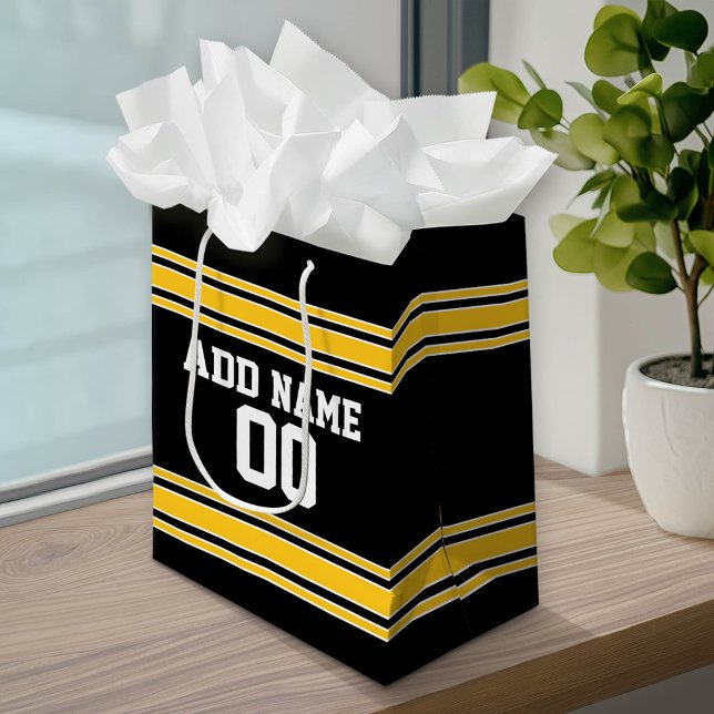 Team Jersey mit Individuelle Name und Nummer Mittlere Geschenktüte (Custom Gift Bag)