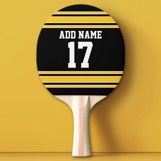 Team Jersey mit Individuelle Name und Nummer Tischtennis Schläger (Custom Ping Pong Paddle - Team or College colors Sports Jersey)