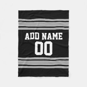 Team Jersey mit individuellem Namen und Zahl Fleecedecke