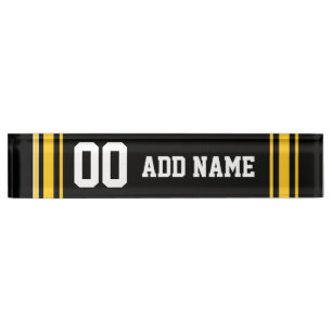 Team Jersey mit individuellem Namen und Zahl Namensplakette
