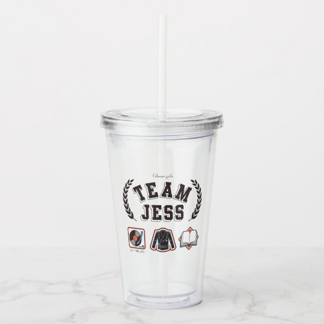Team Jess Gilmore Girls Design Acryltrinkbecher (Vorderseite)