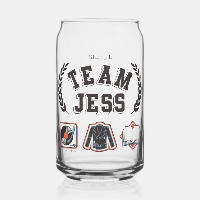 Team Jess Gilmore Girls Design Dosenglas (Vorderseite)