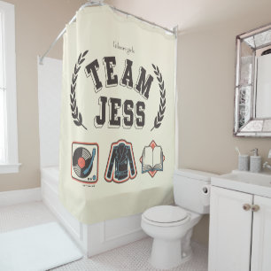 Team Jess Gilmore Girls Design Duschvorhang
