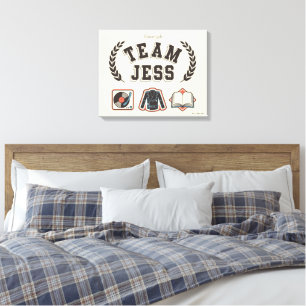 Team Jess Gilmore Girls Design Leinwanddruck