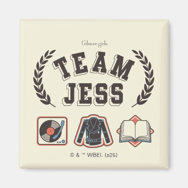 Team Jess Gilmore Girls Design Magnet (Vorne)