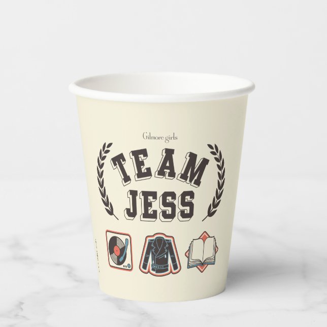 Team Jess Gilmore Girls Design Pappbecher (Vorderseite)
