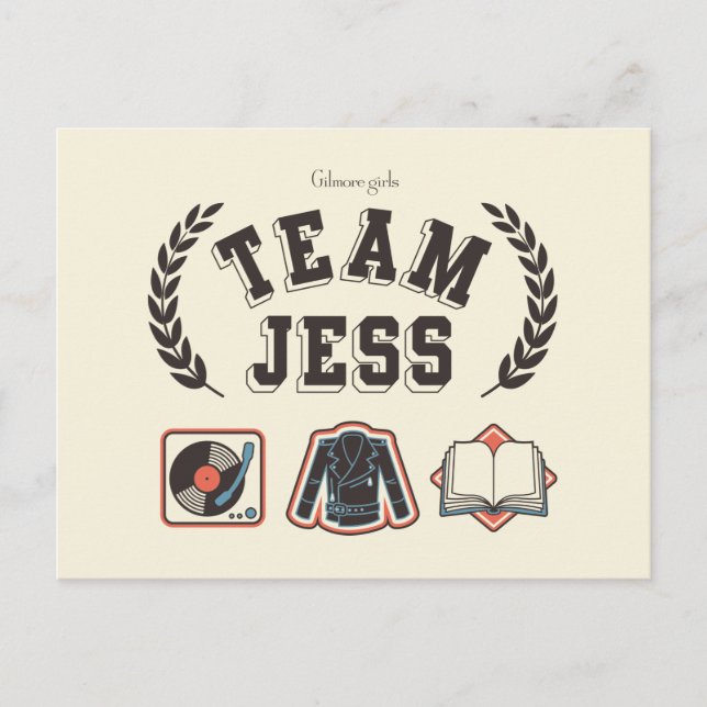 Team Jess Gilmore Girls Design Postkarte (Vorderseite)