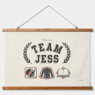 Team Jess Gilmore Girls Design Wandteppich Mit Holzrahmen