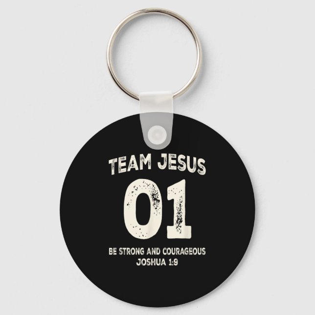 Team Jesus 01 sei mutig Schlüsselanhänger (Vorderseite)